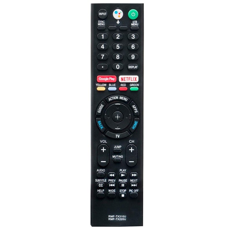 ZdalaMit RMF-TX220U RMF-TX310U Replace Voice Remote fit for Sony Bravia TV XBR-55A9F XBR-65A9F XBR-55A8F XBR-65A8F XBR-75Z9F XBR-65Z9F XBR-65X800G XBR-55X900F XBR-49X900F XBR-55X800G XBR-75X850F KD-43X750F - Image 1